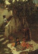 John William Waterhouse The Orange Gatherers China oil painting reproduction